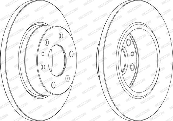 Ferodo FCR315A - Bremžu diski www.autospares.lv