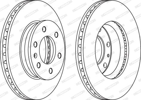 Ferodo FCR310C - Bremžu diski www.autospares.lv