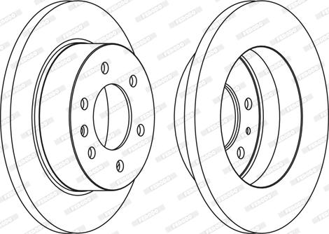 Ferodo FCR311A - Bremžu diski autospares.lv