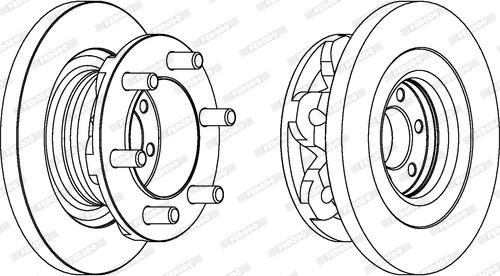 Ferodo FCR313A - Bremžu diski www.autospares.lv