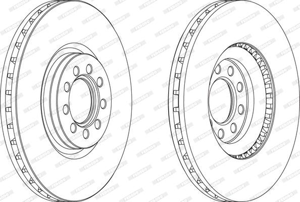 Ferodo FCR317A - Bremžu diski www.autospares.lv