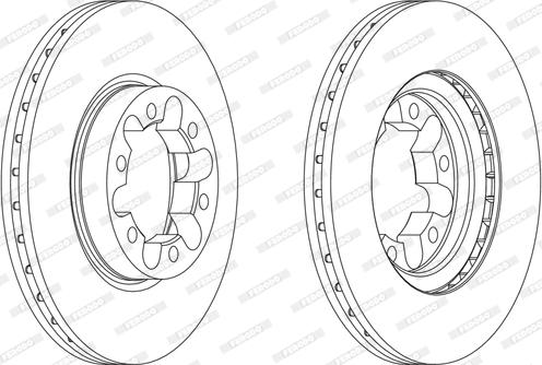 Ferodo FCR339A - Bremžu diski autospares.lv