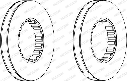 Ferodo FCR334A - Bremžu diski www.autospares.lv