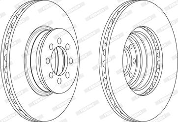 Ferodo FCR335A - Bremžu diski www.autospares.lv