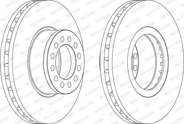 Ferodo FCR331A - Bremžu diski www.autospares.lv