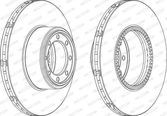 Ferodo FCR321A - Bremžu diski www.autospares.lv