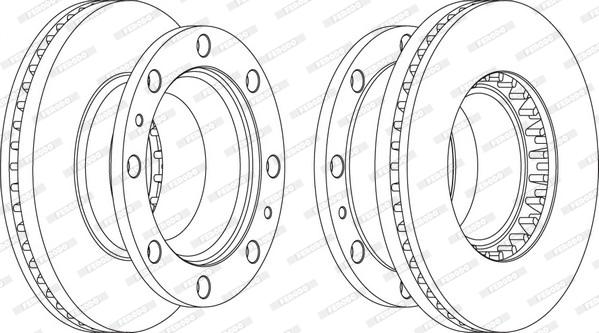 Ferodo FCR248A - Bremžu diski www.autospares.lv