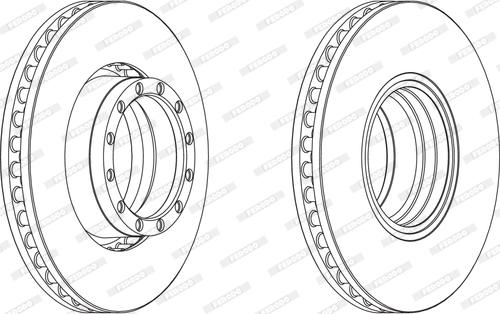 Ferodo FCR251A - Bremžu diski www.autospares.lv