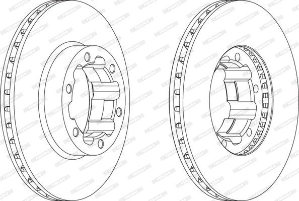 Ferodo FCR262A - Bremžu diski autospares.lv