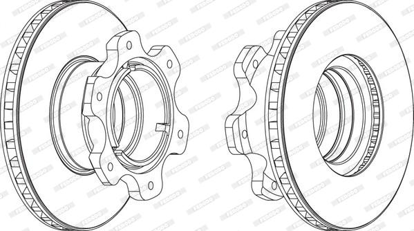 Ferodo FCR208A - Bremžu diski www.autospares.lv