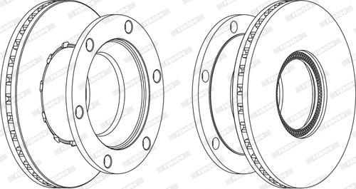 Ferodo FCR219A - Bremžu diski www.autospares.lv