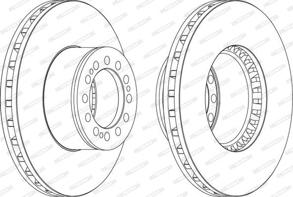 Ferodo FCR212A - Bremžu diski www.autospares.lv