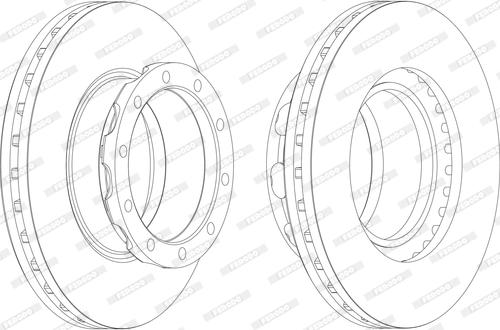 Ferodo FCR288A - Bremžu diski www.autospares.lv