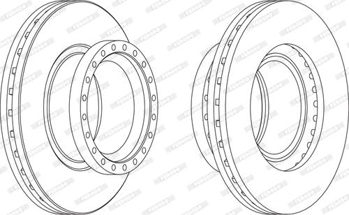 Ferodo FCR281A - Bremžu diski www.autospares.lv