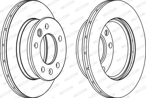 Ferodo FCR228C - Bremžu diski www.autospares.lv