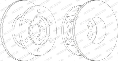 Ferodo FCR274A - Bremžu diski www.autospares.lv