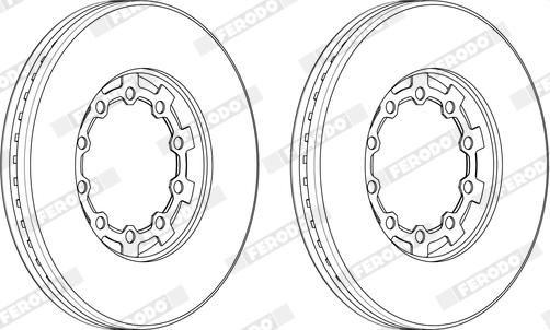 Ferodo FCR271A - Bremžu diski www.autospares.lv