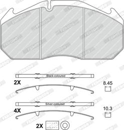 Ferodo FCV4906B - Bremžu uzliku kompl., Disku bremzes www.autospares.lv