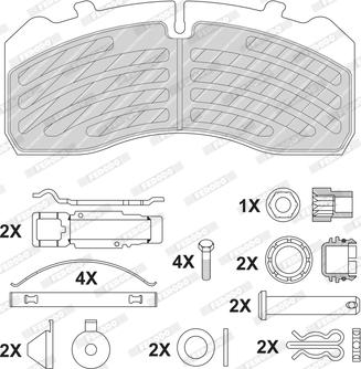 Ferodo FCV4726B - Brake Pad Set, disc brake www.autospares.lv