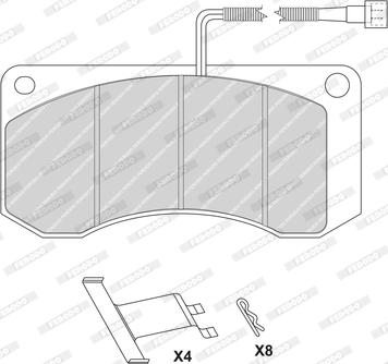 Ferodo FCV1046 - Brake Pad Set, disc brake www.autospares.lv