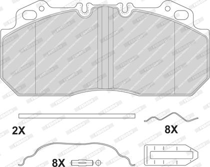 Ferodo FCV1813B - Bremžu uzliku kompl., Disku bremzes www.autospares.lv