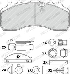 Ferodo FCV1373BFE - Brake Pad Set, disc brake www.autospares.lv