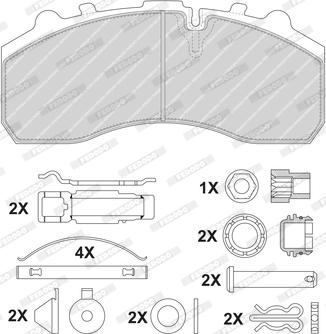 Ferodo FCV1373BHD - Bremžu uzliku kompl., Disku bremzes www.autospares.lv