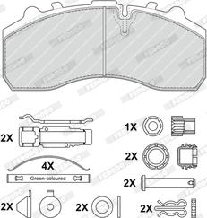 Ferodo FCV1373DFE - Bremžu uzliku kompl., Disku bremzes www.autospares.lv