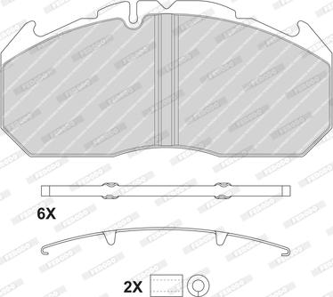 Ferodo FCV1762BFE - Тормозные колодки, дисковые, комплект www.autospares.lv