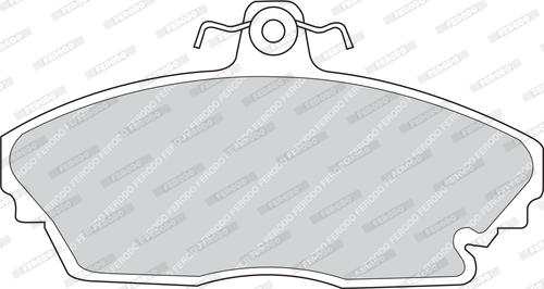 Ferodo FDB991 - Brake Pad Set, disc brake www.autospares.lv