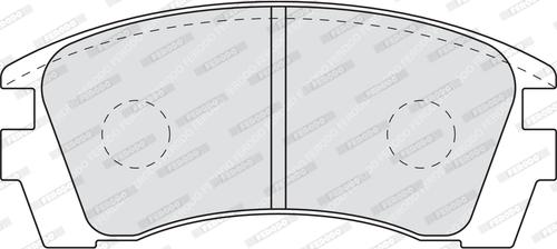 Ferodo FDB940 - Brake Pad Set, disc brake www.autospares.lv