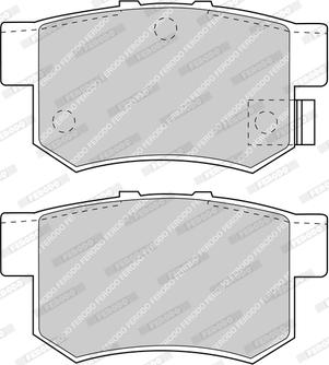 Ferodo FDB956-D - Brake Pad Set, disc brake www.autospares.lv