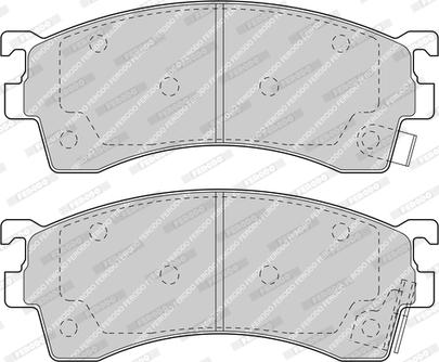 Ferodo FDB950-D - Brake Pad Set, disc brake www.autospares.lv