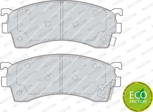 Ferodo FDB950 - Brake Pad Set, disc brake www.autospares.lv