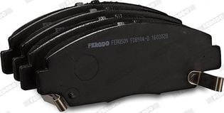 Ferodo FDB904-D - Тормозные колодки, дисковые, комплект www.autospares.lv