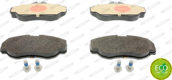 Ferodo FDB980 - Brake Pad Set, disc brake www.autospares.lv