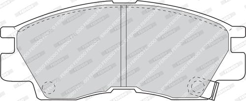 Ferodo FDB936 - Brake Pad Set, disc brake www.autospares.lv