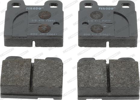 Ferodo FDB93 - Brake Pad Set, disc brake www.autospares.lv