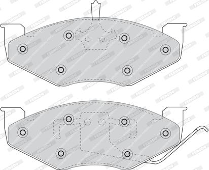 Ferodo FDB978 - Bremžu uzliku kompl., Disku bremzes www.autospares.lv