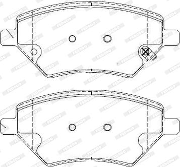 Ferodo FDB4947-D - Тормозные колодки, дисковые, комплект www.autospares.lv