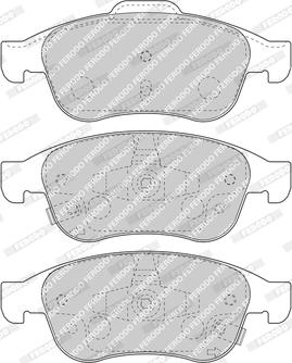 Ferodo FDB4953 - Bremžu uzliku kompl., Disku bremzes www.autospares.lv