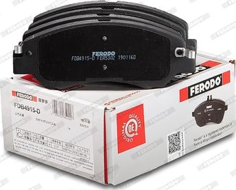 Ferodo FDB4915-D - Bremžu uzliku kompl., Disku bremzes www.autospares.lv