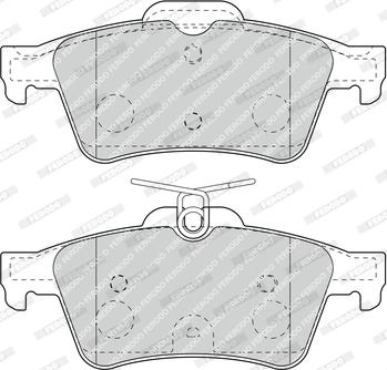 Ferodo FDB4935 - Тормозные колодки, дисковые, комплект www.autospares.lv