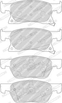 Ferodo FDB4933 - Bremžu uzliku kompl., Disku bremzes www.autospares.lv