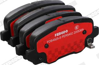 Ferodo FDB4925-S - Bremžu uzliku kompl., Disku bremzes www.autospares.lv