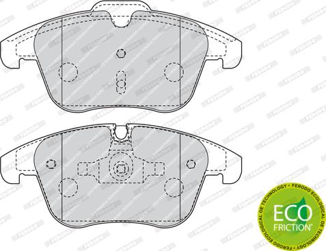 Ferodo FDB4498 - Bremžu uzliku kompl., Disku bremzes www.autospares.lv