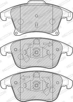 Ferodo FDB4445 - Bremžu uzliku kompl., Disku bremzes www.autospares.lv