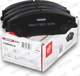 Ferodo FDB4443-D - Bremžu uzliku kompl., Disku bremzes www.autospares.lv