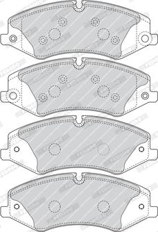 Ferodo FDB4455 - Bremžu uzliku kompl., Disku bremzes www.autospares.lv