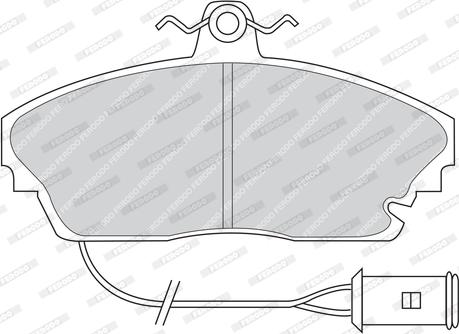 Ferodo FDB445 - Brake Pad Set, disc brake www.autospares.lv